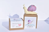 Pink Garden Snail DIY Felt Sewing Craft Kit