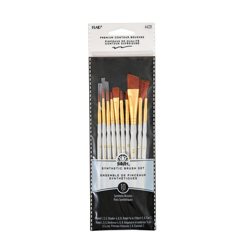 FolkArt Synthetic Brush Set 10 Piece