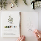 Classic christmas watercolor workbook