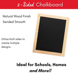 Plaid Wood Surface Chalkboard Frame 8.5" x 10.5"