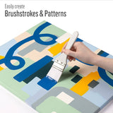 FolkArt White Nylon Chip Brush Set 3 Piece