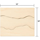 Mod Podge Resin Pouring Surface - River Plaque