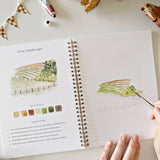 Farm watercolor workbook