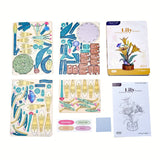DIY Wooden Puzzle Kit - Lily Bloom Set
