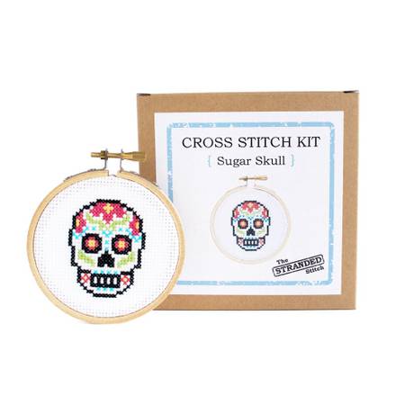 Mini Sugar Skull Cross Stitch Kit – The Goodie Girl Shoppe