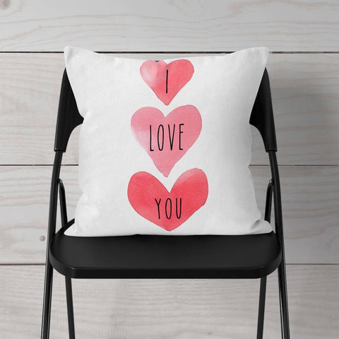 I Love You pillow cover