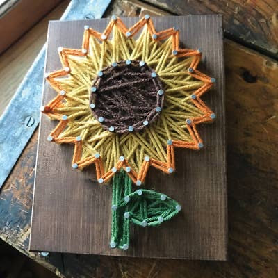 Sunflower Mini String Art Kit