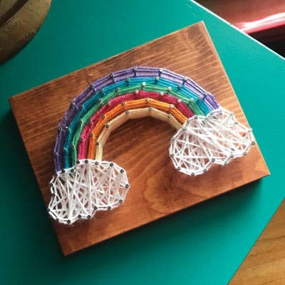 Rainbow Mini String Art Kit