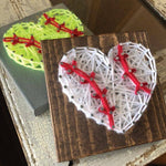 Baseball Heart Mini String Art Kit