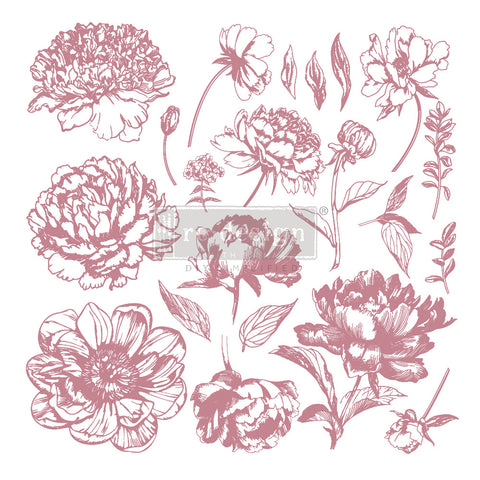 Linear Floral stamp