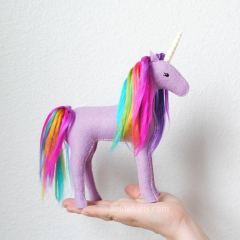 Lavender Rainbow Unicorn Sewing Kit